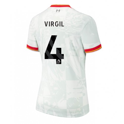 Fotbalové Dres Liverpool Virgil van Dijk #4 Dámské Alternativní 2024-25 Krátký Rukáv